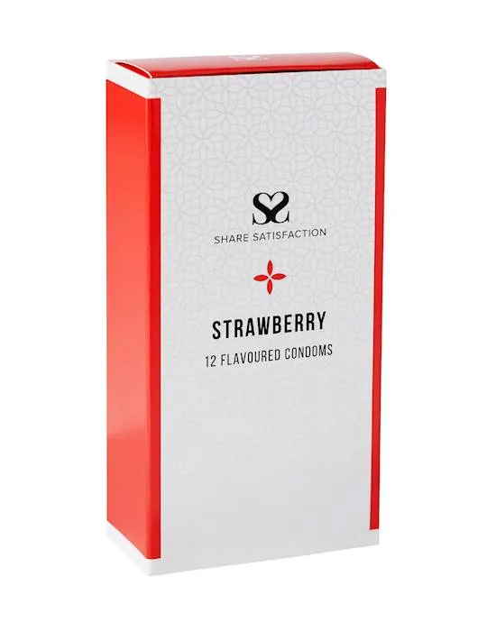 Female Sex Toys | Share Satisfaction Share Satisfaction Strawberry Flavoured Condom 12 Pack Female Sex Toys | Share Satisfaction Share Satisfaction Strawberry Flavoured Condom 12 Pack