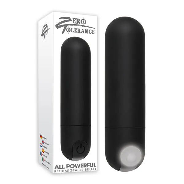 Female Sex Toys | Zero Tolerance Zero Tolerance All Powerful Rechargeable Bullet - Black 7.6 cm (3'') USB Rechargeable Bullet Female Sex Toys | Zero Tolerance Zero Tolerance All Powerful Rechargeable Bullet - Black 7.6 cm (3'') USB Rechargeable Bullet
