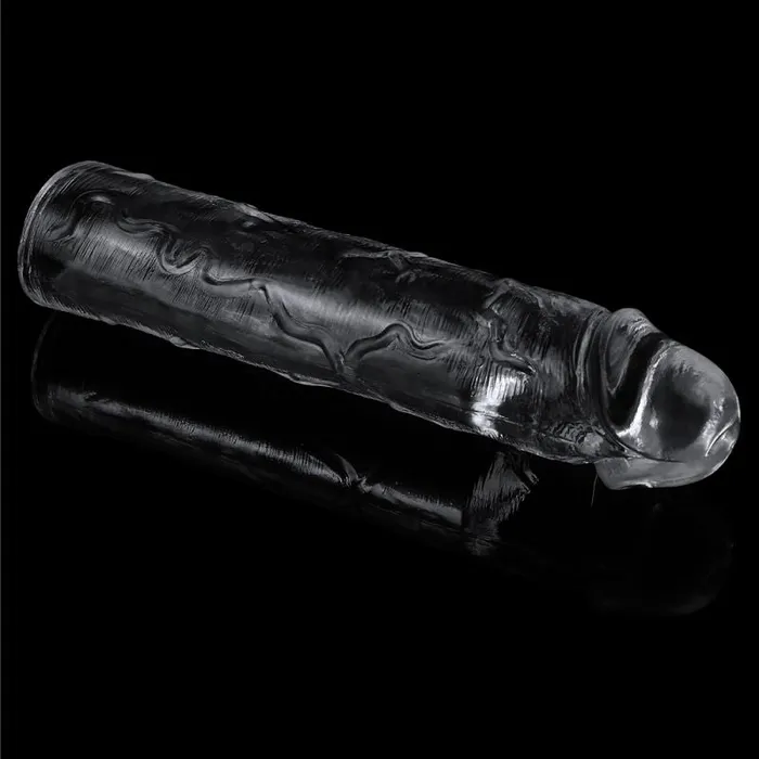 Lovetoy Clear Penis Extender Sleeve Plus 2in | Male Sex Toys