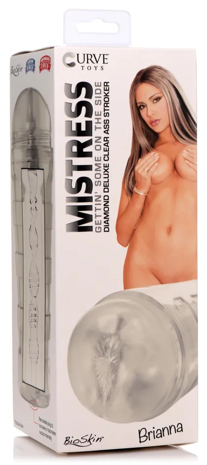 Male Sex Toys | Mistress Mistress Brianna Diamond Deluxe Ass Stroker - Clear