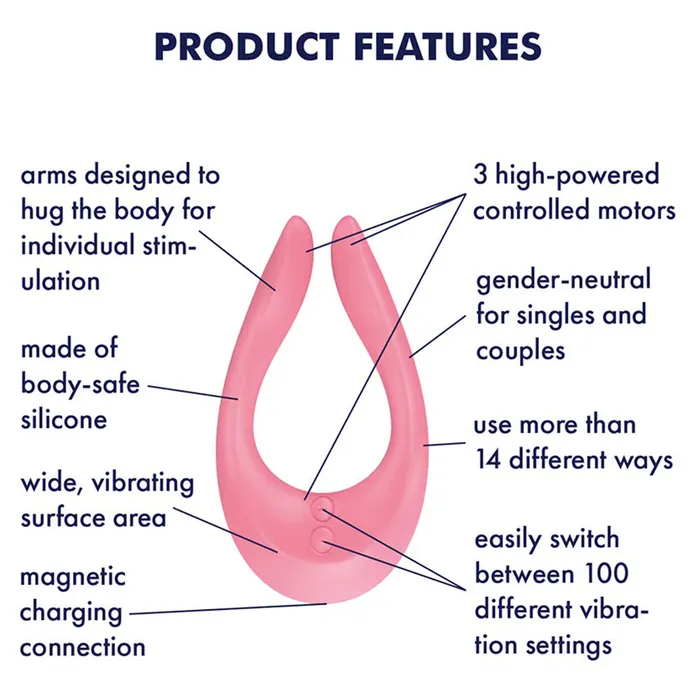 Satisfyer Vibrators | Satisfyer Endless Joy Couples Vibrator USB Clitoral Penis Stimulator