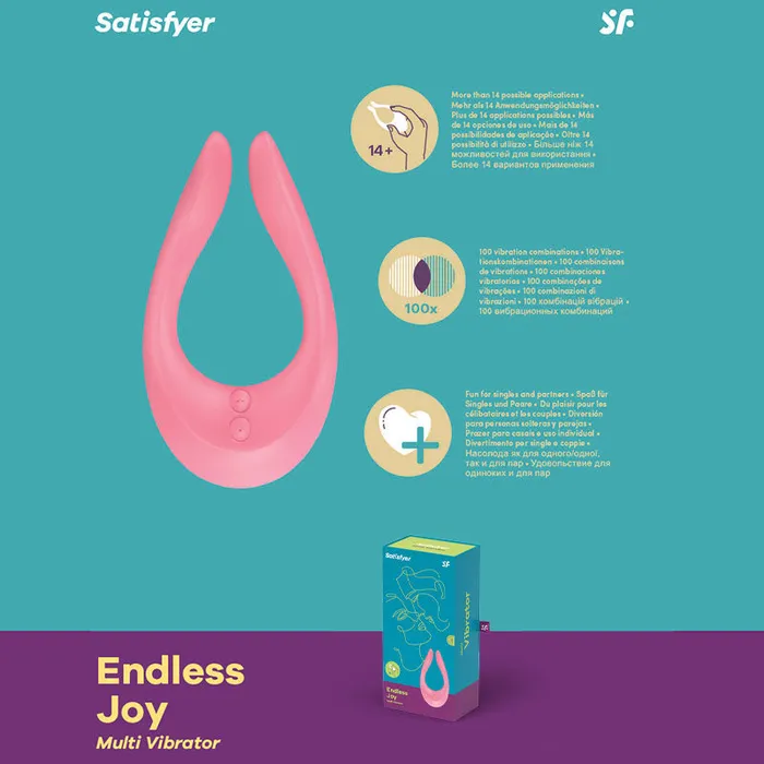 Satisfyer Vibrators | Satisfyer Endless Joy Couples Vibrator USB Clitoral Penis Stimulator