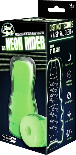 The Neon Rider Masturbator 6" | Excellent Power Male Sex Toys