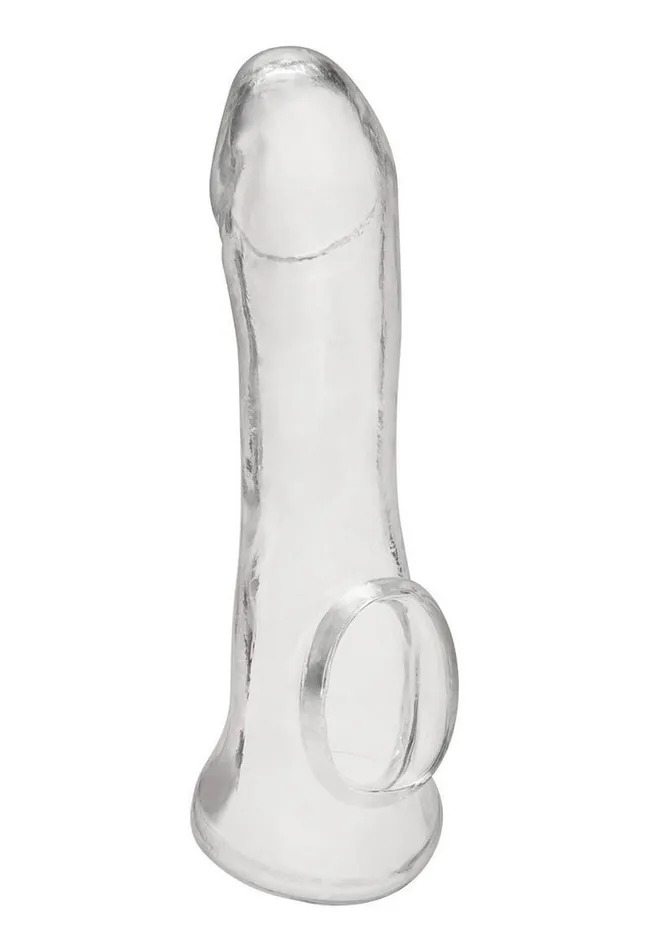 Blue Line CandB Gear Male Sex Toys Blue Line Transparent Penis Enhancing Sleeve Extension