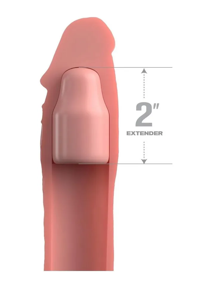 Fantasy X-Tensions Male Sex Toys | Fantasy X-Tensions Elite Silicone 6in Sleeve with Strap and 2in Plug