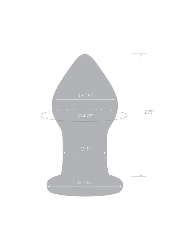 Glas Amethyst Rain Butt Plug | Glas Anal