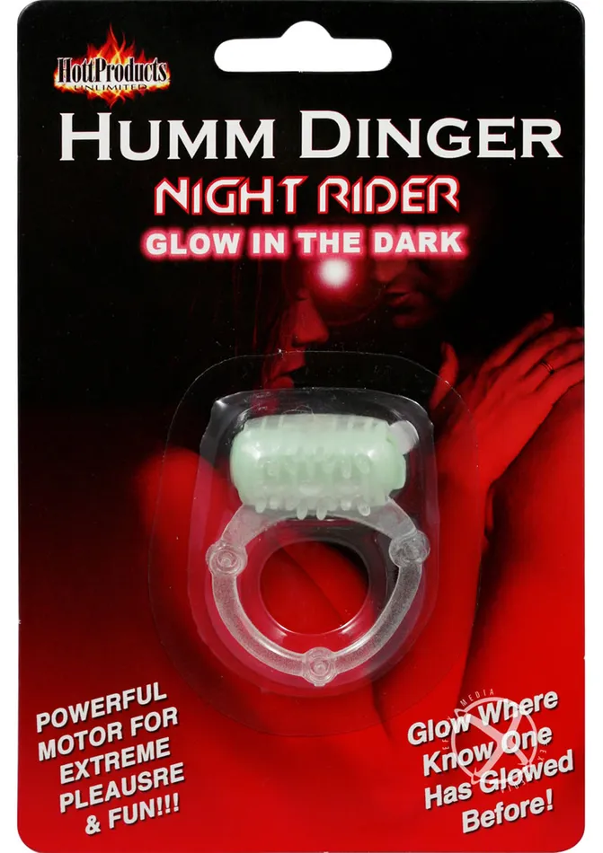 Hott Products Female Sex Toys | Humm Dinger Night Rider Vibrating Cockring
