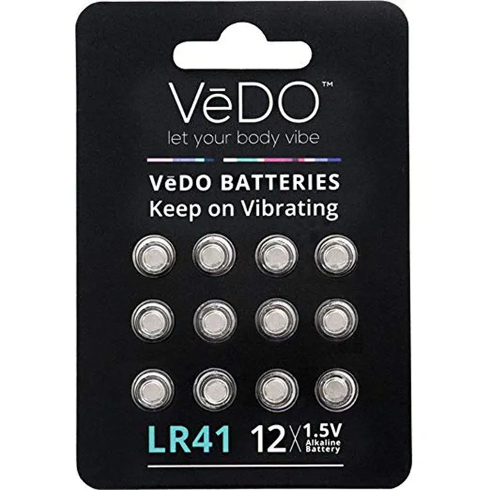 LR41 Batteries 12 Pack VeDO Female Sex Toys