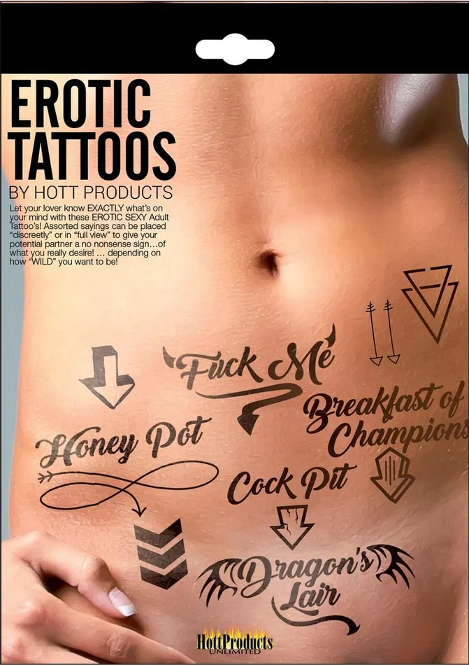 Vibrators | Hott Products Hott Products Erotic Tattoos Assorted