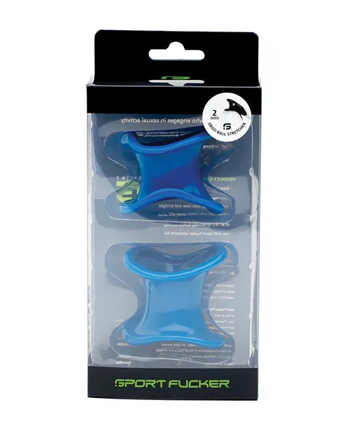 665 INC Anal Sport Fucker Ergonomic Ball Stretcher Kit Blue