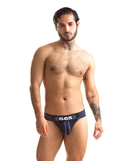 665 INC Vibrators 665 Rally Jockstrap M Blue