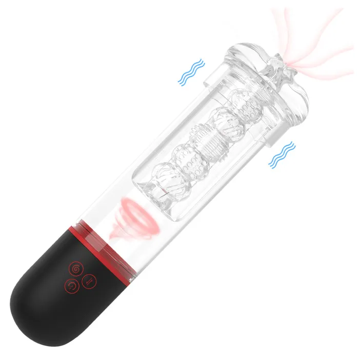 9 Patterns 34 Suctions Transparent Male Masturbator Realistic Stimulation Sorlove Male Sex Toys 9 Patterns 34 Suctions Transparent Male Masturbator Realistic Stimulation Sorlove Male Sex Toys