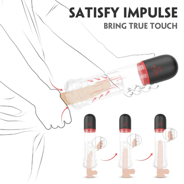 9 Patterns 34 Suctions Transparent Male Masturbator Realistic Stimulation Sorlove Male Sex Toys