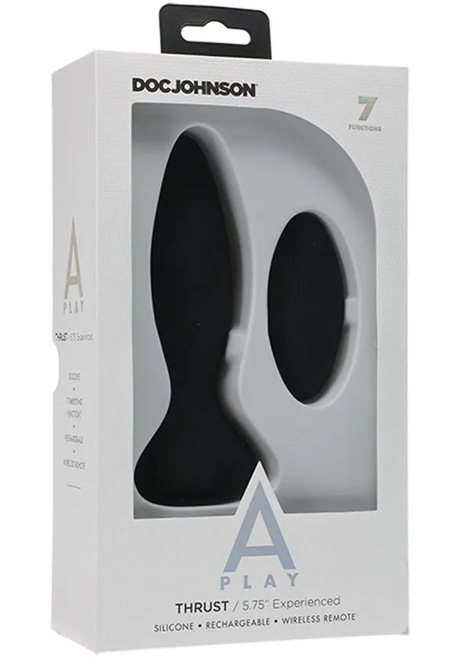 APlay Male Sex Toys APlay Thrust Experienced Anal Plug with Remote Control