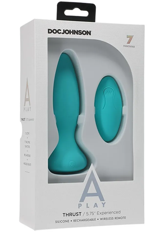 APlay Male Sex Toys APlay Thrust Experienced Anal Plug with Remote Control