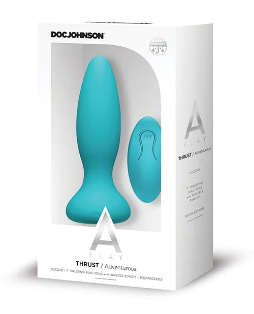 A Play Thrust Adventurous Anal Plug Teal Doc Johnson Anal
