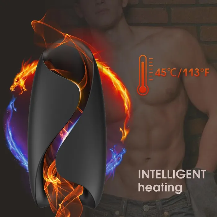 ADLTOYFUN Male Sex Toys Automatic Heating Cock Masturbator