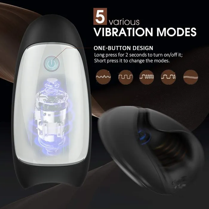 ADLTOYFUN Male Sex Toys Automatic Heating Cock Masturbator
