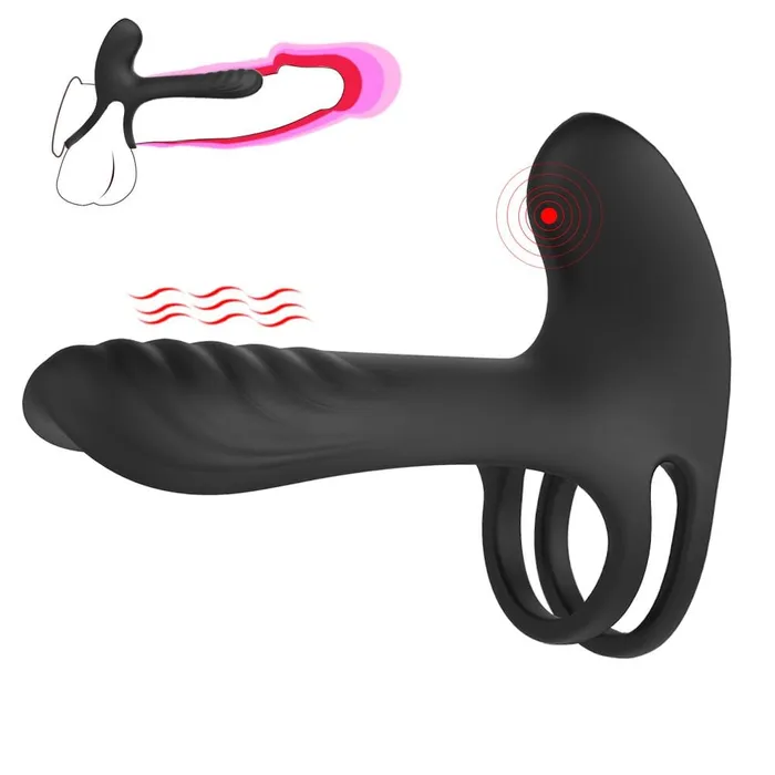 ADLTOYFUN Penis Rings Vibrators Male Sex Toys