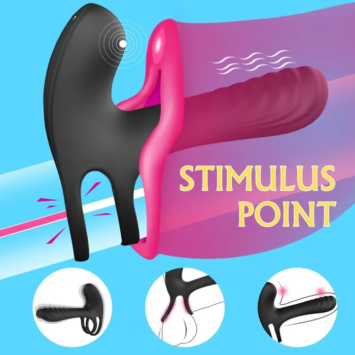 ADLTOYFUN Penis Rings Vibrators Male Sex Toys