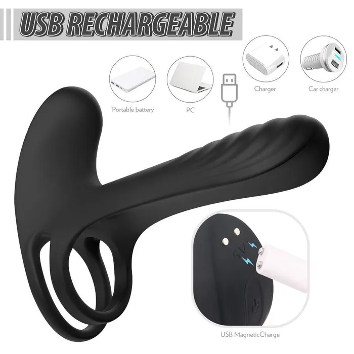 ADLTOYFUN Penis Rings Vibrators Male Sex Toys