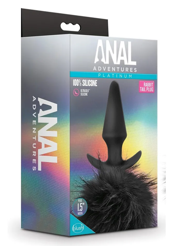 Anal Adventures Male Sex Toys Anal Adventures Platinum Rabbit Tail Anal Plug