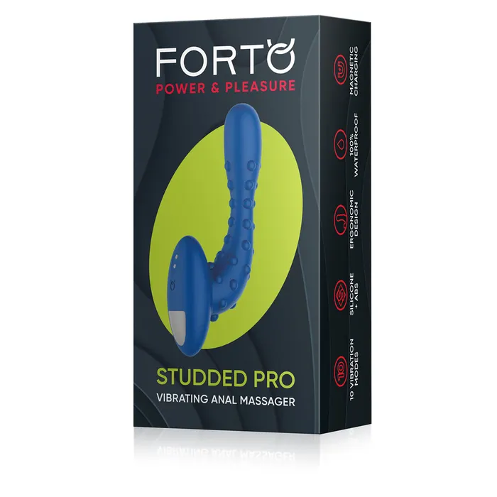 Anal FORTO Studded Pro Plug Blue FORTO