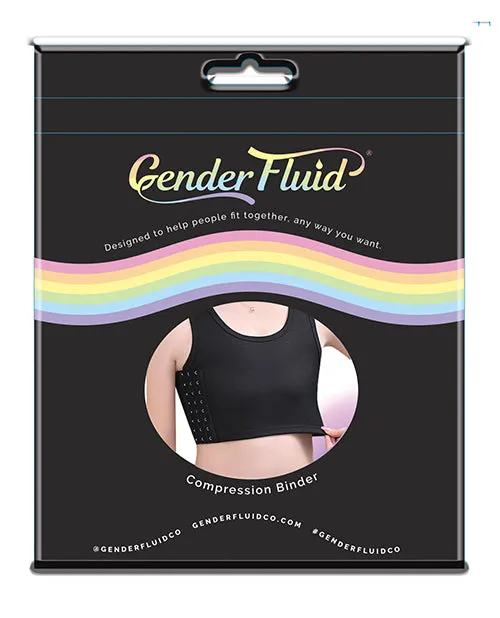 Anal Gender Fluid Chest Compression Binder XXXL Black Thank Me Now INC