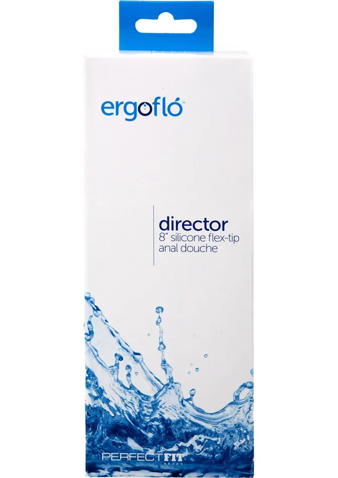 Anal Perfect Fit Perfect Fit Ergoflo Director 8in Silicone Flex Tip Anal Douche