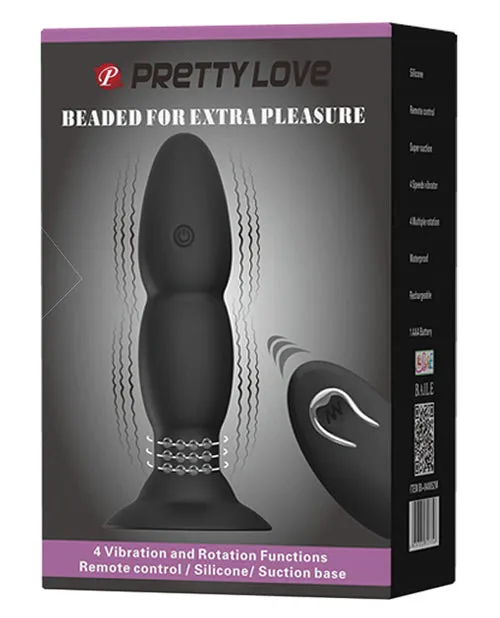 Anal Pretty Love Remote Control Beaded Plug 4Function Pretty Love