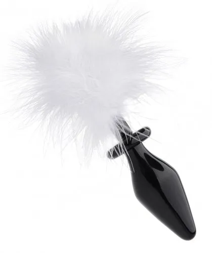 Anal Tailz Tailz Fluffer Bunny Tail Glass Anal Plug