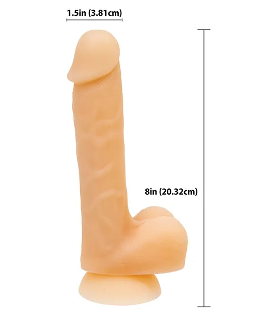 BMS Enterprises Dildos David 8 Bendable Dong Flesh