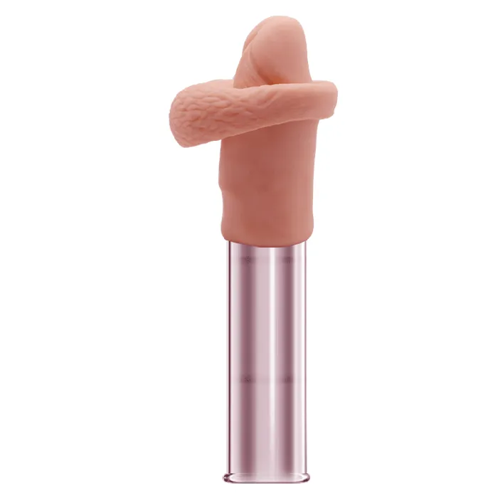Baile Male Sex Toys Baile Large Realistic Penis Extender Sleeve Couples Cock Ring 21cm