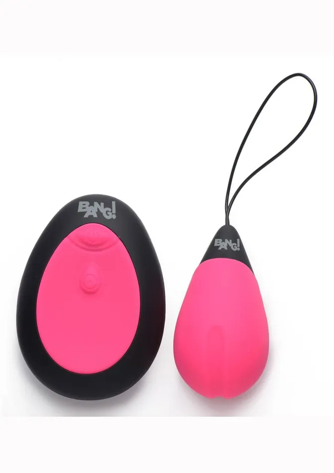 BANG Female Sex Toys Bang 10x Rechargeable Silicone Vibrating Egg with Remote Control