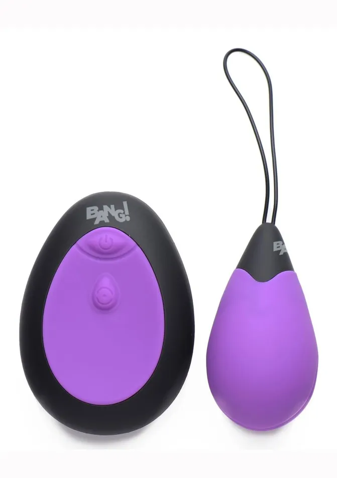 BANG Female Sex Toys Bang 10x Rechargeable Silicone Vibrating Egg with Remote Control