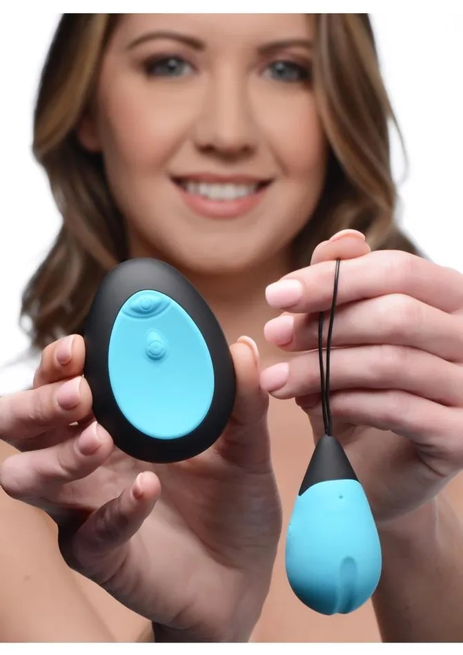 BANG Female Sex Toys Bang 10x Rechargeable Silicone Vibrating Egg with Remote Control