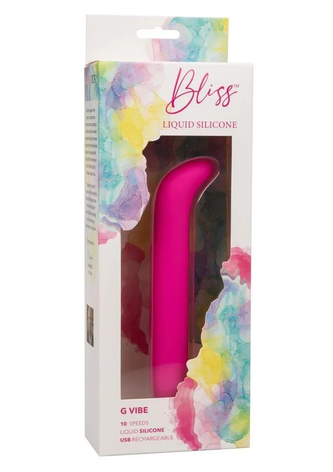 Bliss Liquid GVibe Silicone Rechargeable GSpot Vibrator Bliss by CalExotics Female Sex Toys Bliss Liquid GVibe Silicone Rechargeable GSpot Vibrator Bliss by CalExotics Female Sex Toys