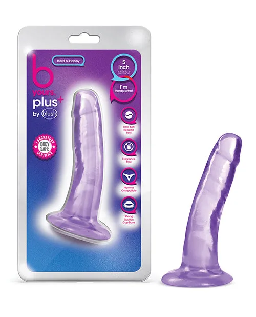 Blush Novelties Dildos B Yours Plus 55 Hard n Happy Dildo Purple