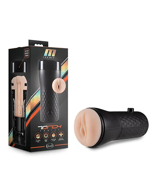 Blush Novelties Male Sex Toys M For Men Torch Thrill Stroker Ivory