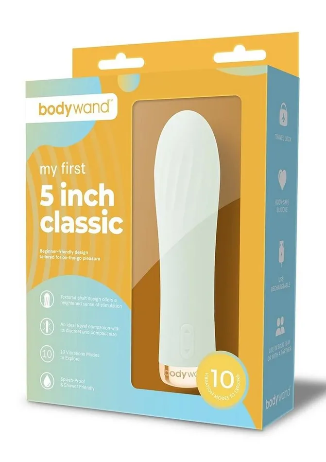 Bodywand Female Sex Toys Bodywand My First 5 Inch Classic Silicone Rechargeable Vibrator Bodywand Female Sex Toys Bodywand My First 5 Inch Classic Silicone Rechargeable Vibrator