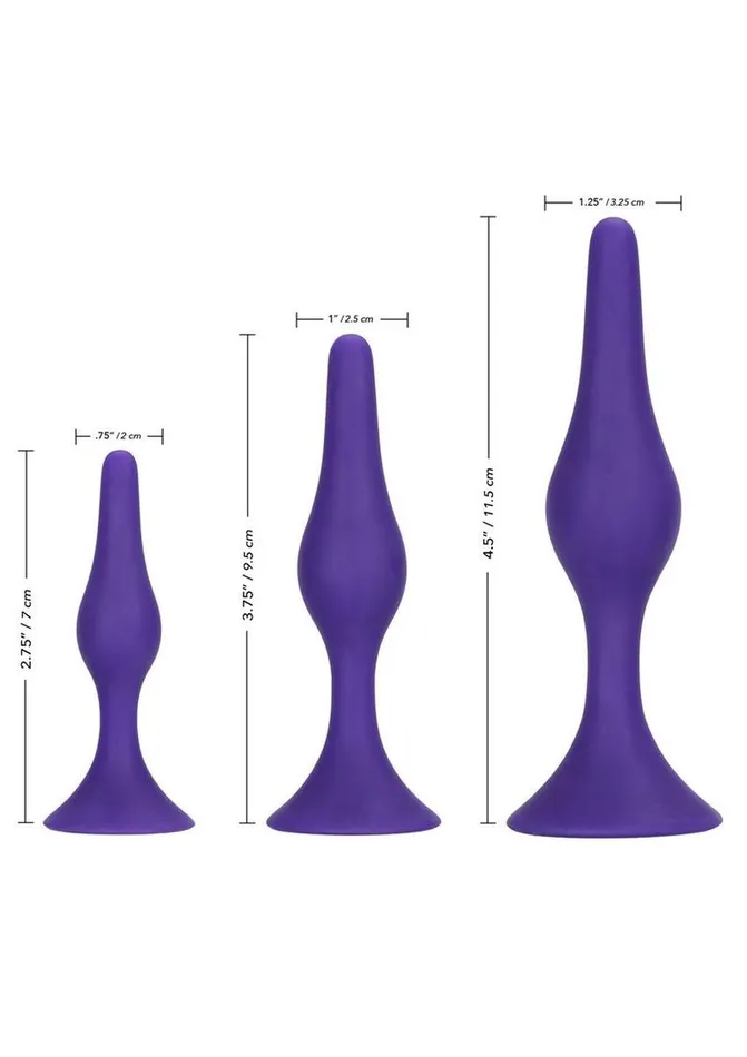 Booty Call Booty Trainer Starter Kit Silicone Anal Plugs 3 Assorted Sizes Booty Call Male Sex Toys Booty Call Booty Trainer Starter Kit Silicone Anal Plugs 3 Assorted Sizes Booty Call Male Sex Toys