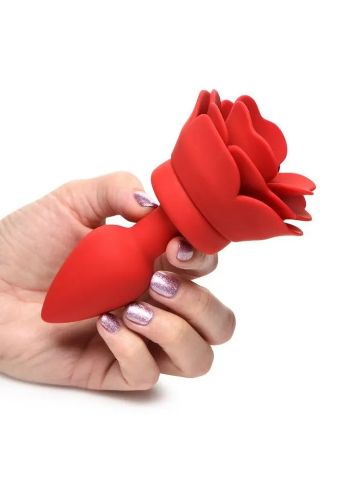 Booty Sparks Male Sex Toys Booty Sparks 28x Rechargeable Silicone Vibrating Rose Anal Plug with Remote Control Booty Sparks Male Sex Toys Booty Sparks 28x Rechargeable Silicone Vibrating Rose Anal Plug with Remote Control
