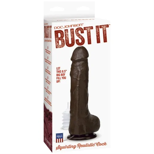 Bust It Squirting Realistic Cock w 1oz Nut Butter Doc Johnson Dildos