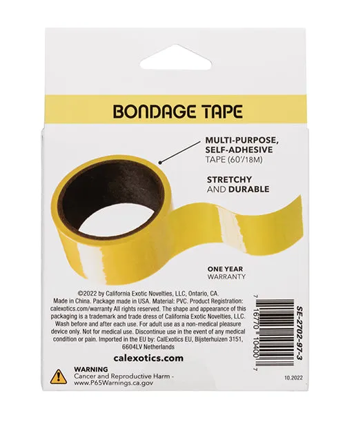 California Exotic Novelties Couples Boundless Bondage Tape Yellow