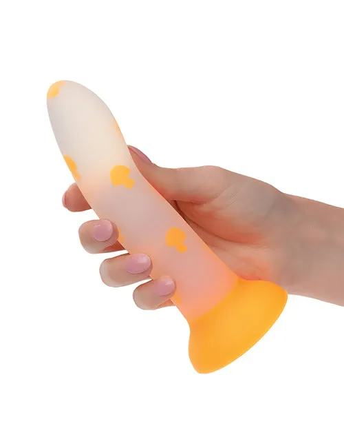 California Exotic Novelties Dildos Glow Stick Mushroom GlowintheDark Dildo Orange