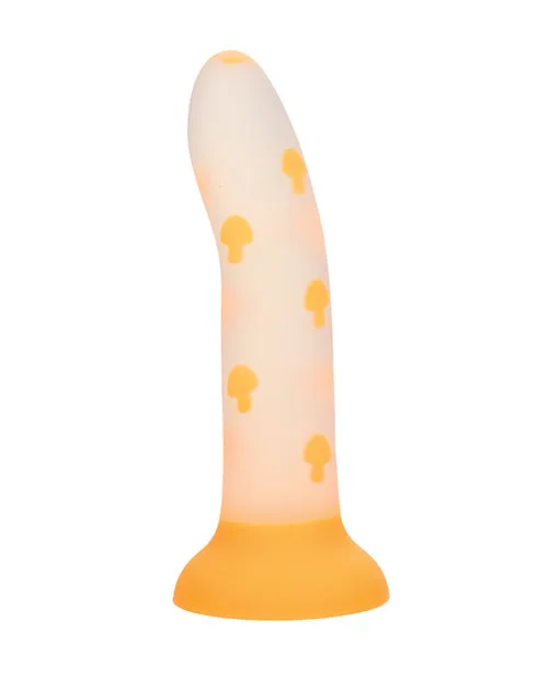California Exotic Novelties Dildos Glow Stick Mushroom GlowintheDark Dildo Orange