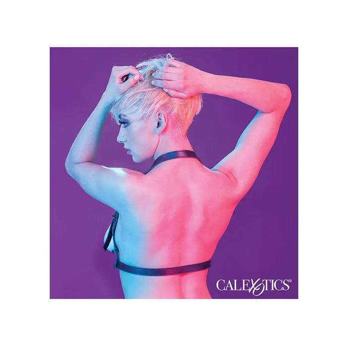 California Exotic Novelties Euphoria Collection Halter Buckle Harness Female Sex Toys