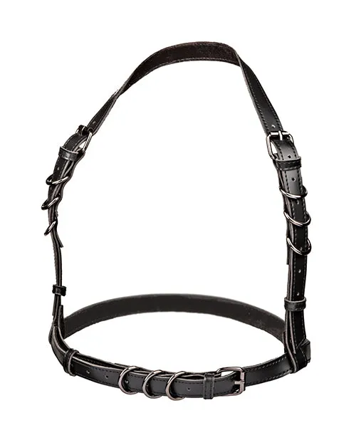 California Exotic Novelties Euphoria Collection Halter Buckle Harness Female Sex Toys