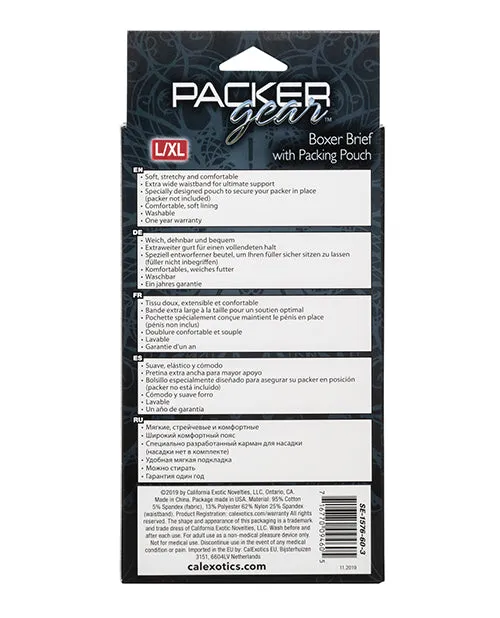 California Exotic Novelties Packer Gear Brief with Packing Pouch LXL Female Sex Toys
