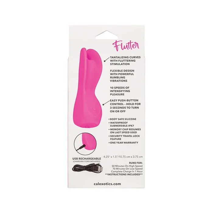 California Exotic Novelties Vibrators Cascade Flutter Rechargeable Vibrator Pink